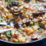 Hearty Beef and Barley Soup with Vegetables Hero Image