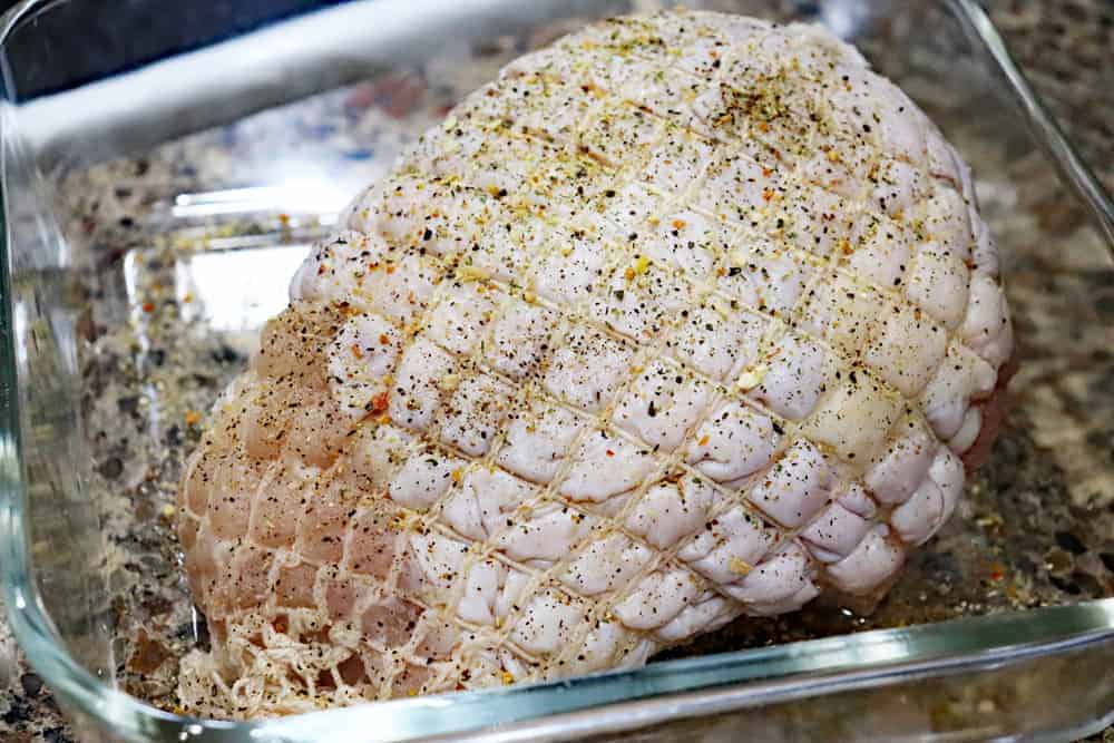 Seasoning the Herb Roasted Turkey Breast