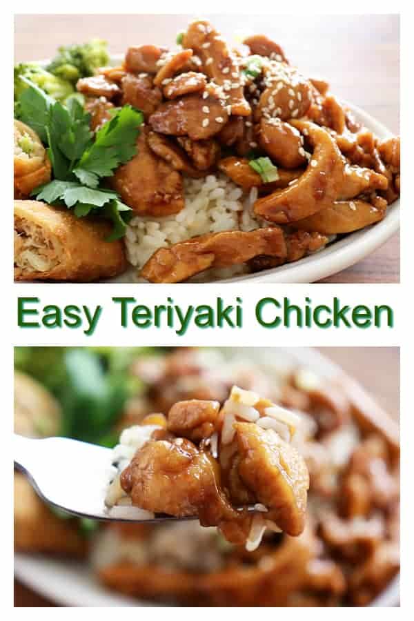 Pin for Easy Teriyaki Chicken Recipe