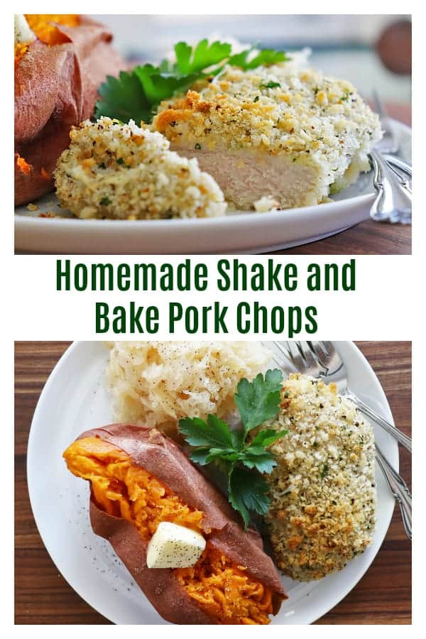Pinterest Image for Homemade Shake and Bake Pork Chops
