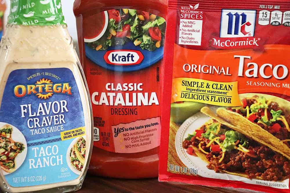 Sauces and seasonings for Doritos Taco Salad