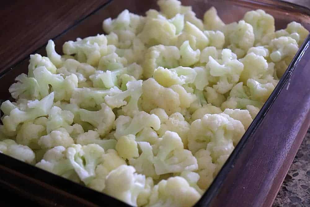 Add steamed cauliflower