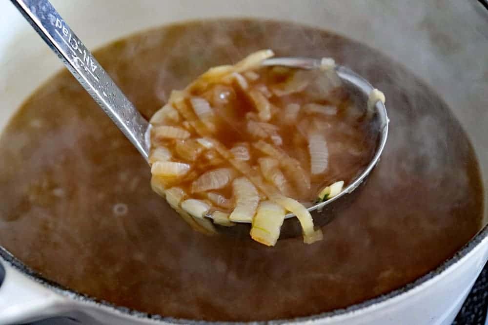 Ladle full of soup