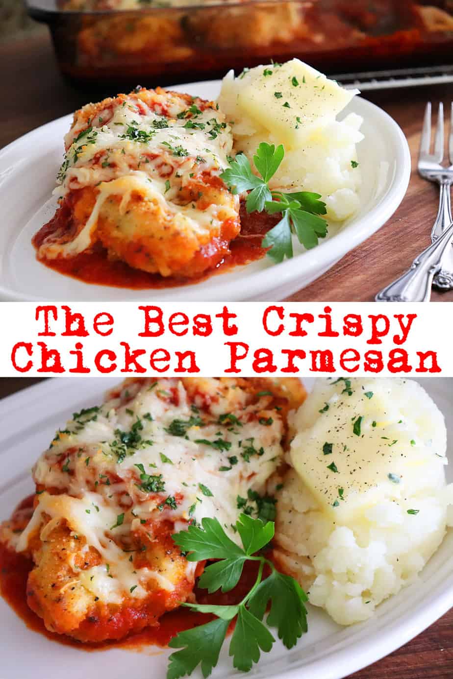 PIN for The Best Crispy Chicken Parmesan