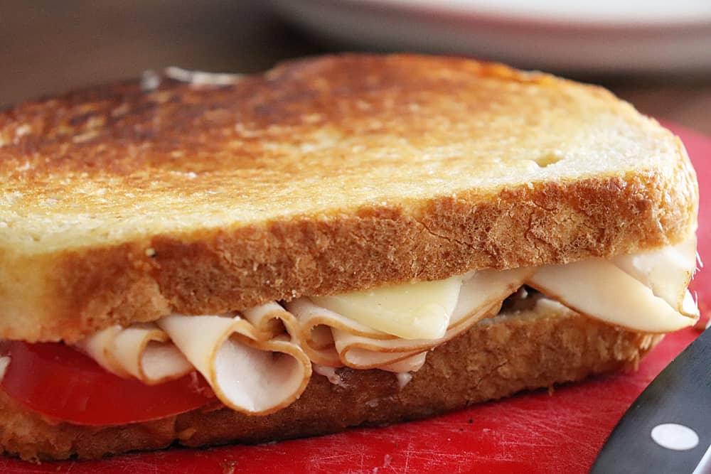 Allow to cool for a few minutes Sourdough Turkey Melt Recipe