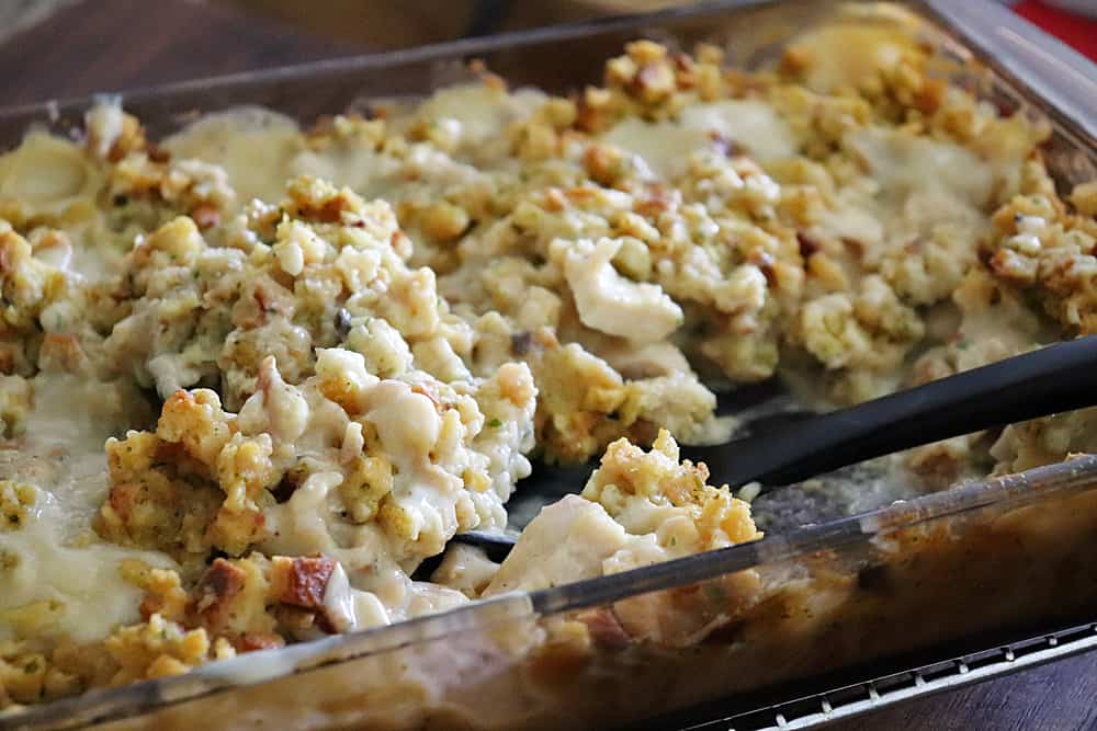 Baked One Dish Chicken and Stuffing Bake
