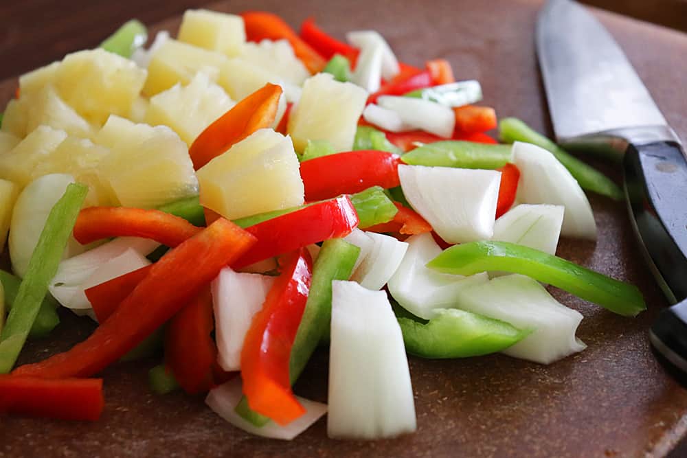 Veggies for The Best Sweet and Sour Pork Recipe!