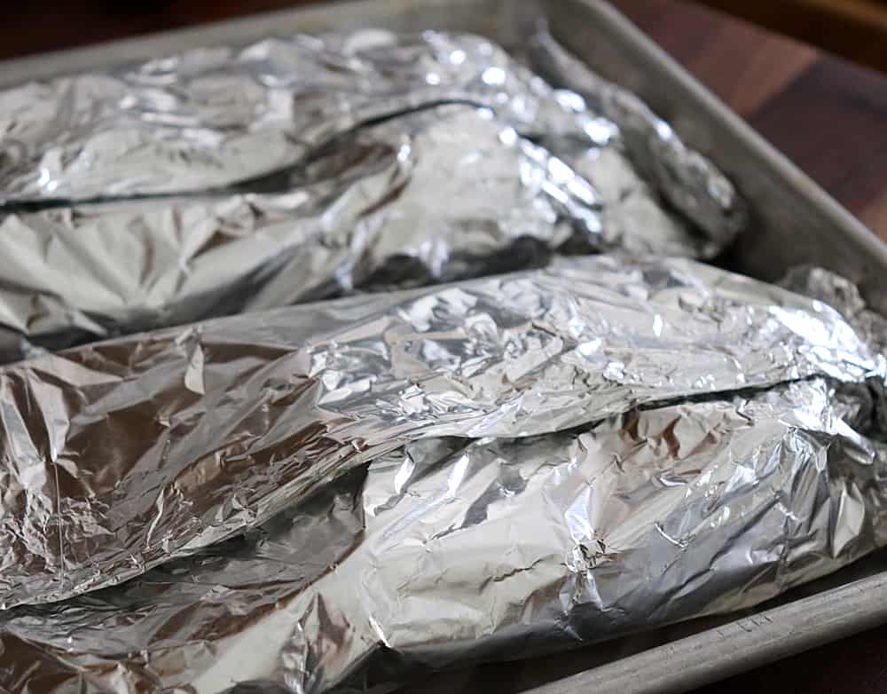 Making the foil packets