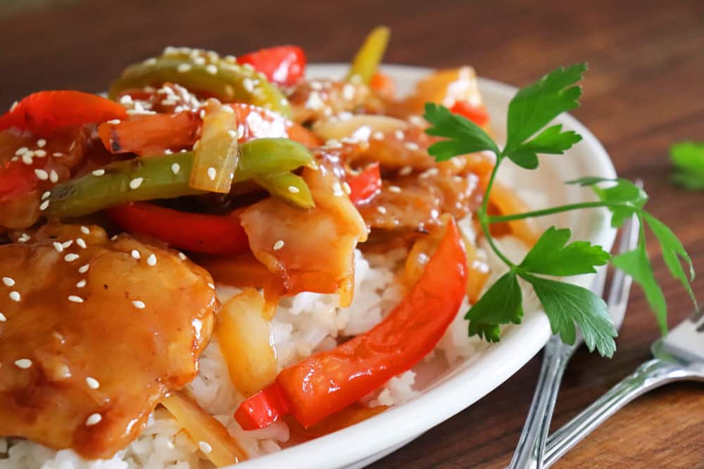 The Best Sweet and Sour Pork Recipe! HERO shot