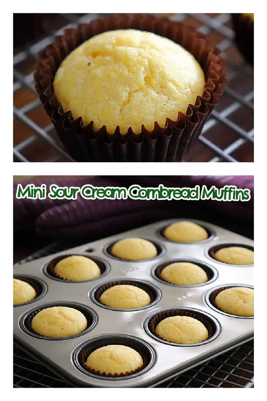 PIN for Mini Sour Cream Cornbread Muffins