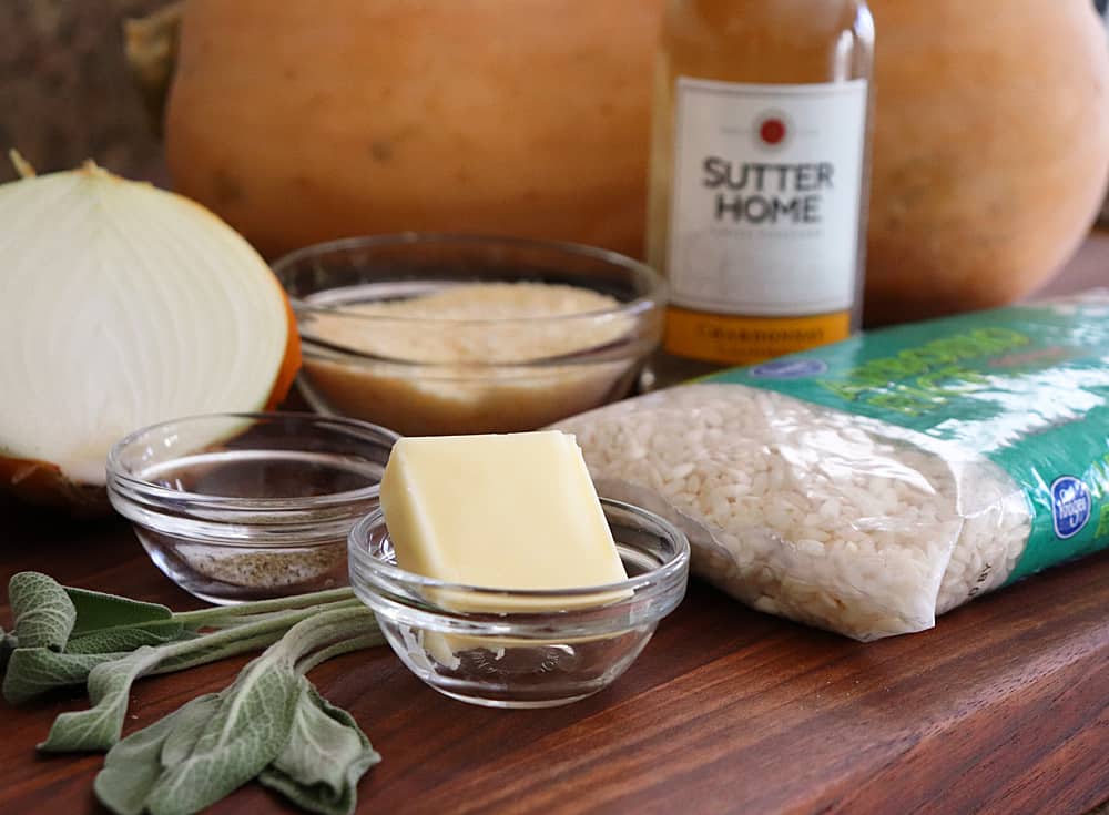 Ingredients for Easy Butternut Squash Risotto Recipe