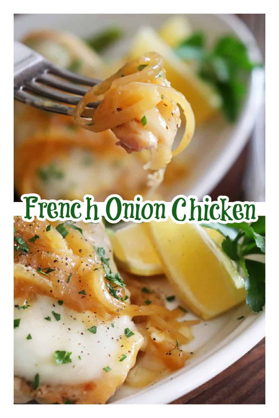 PIN for French Onion Chicken Recipe