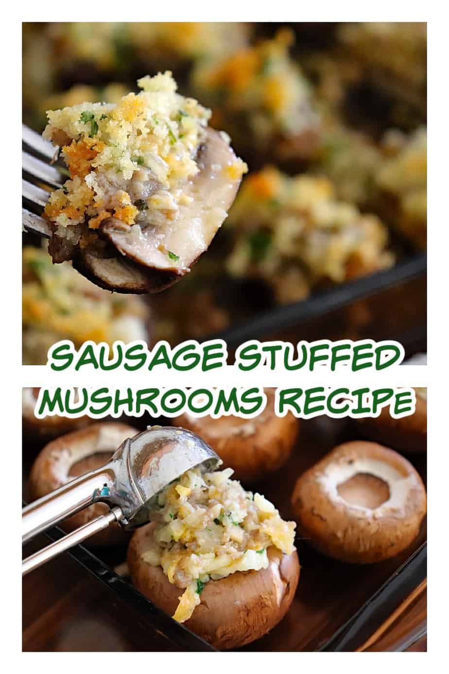 PIN for Sausage Stuffed Mushrooms Recipe