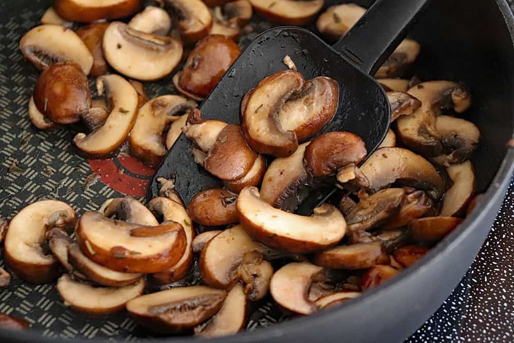 Mushrooms for The Best Hamburger Steaks with Mushroom Gravy