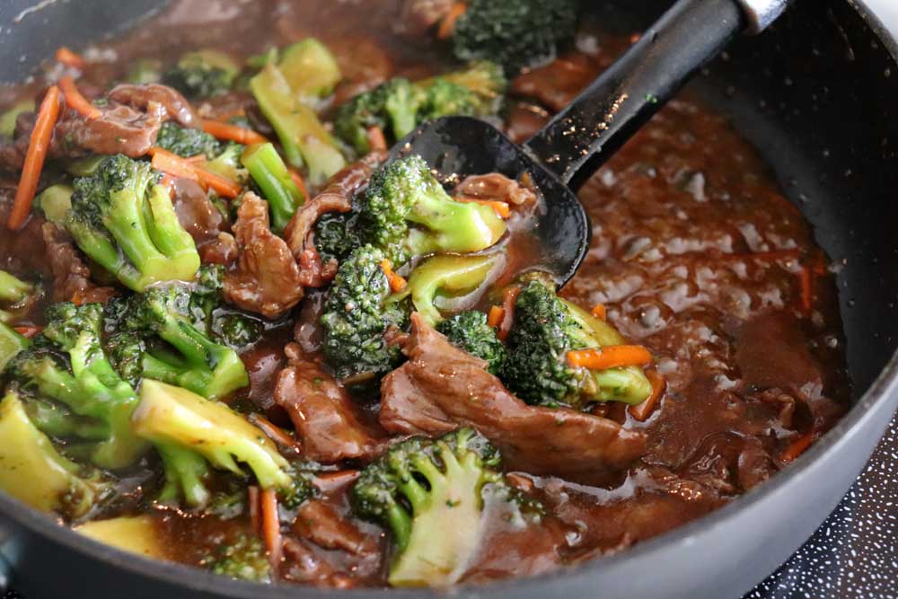 Thickened sauce for Restaurant Style Beef and Broccoli