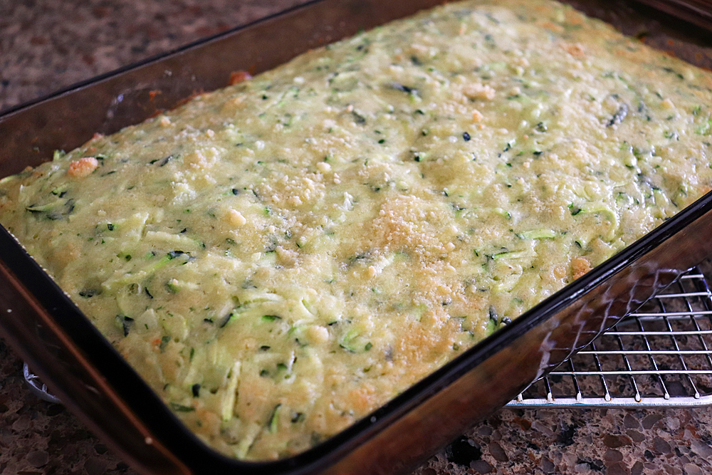 Baked Easy Cheesy Zucchini Squares Recipe
