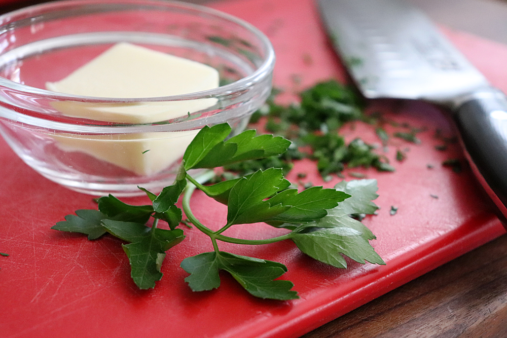 Melted parsley butter