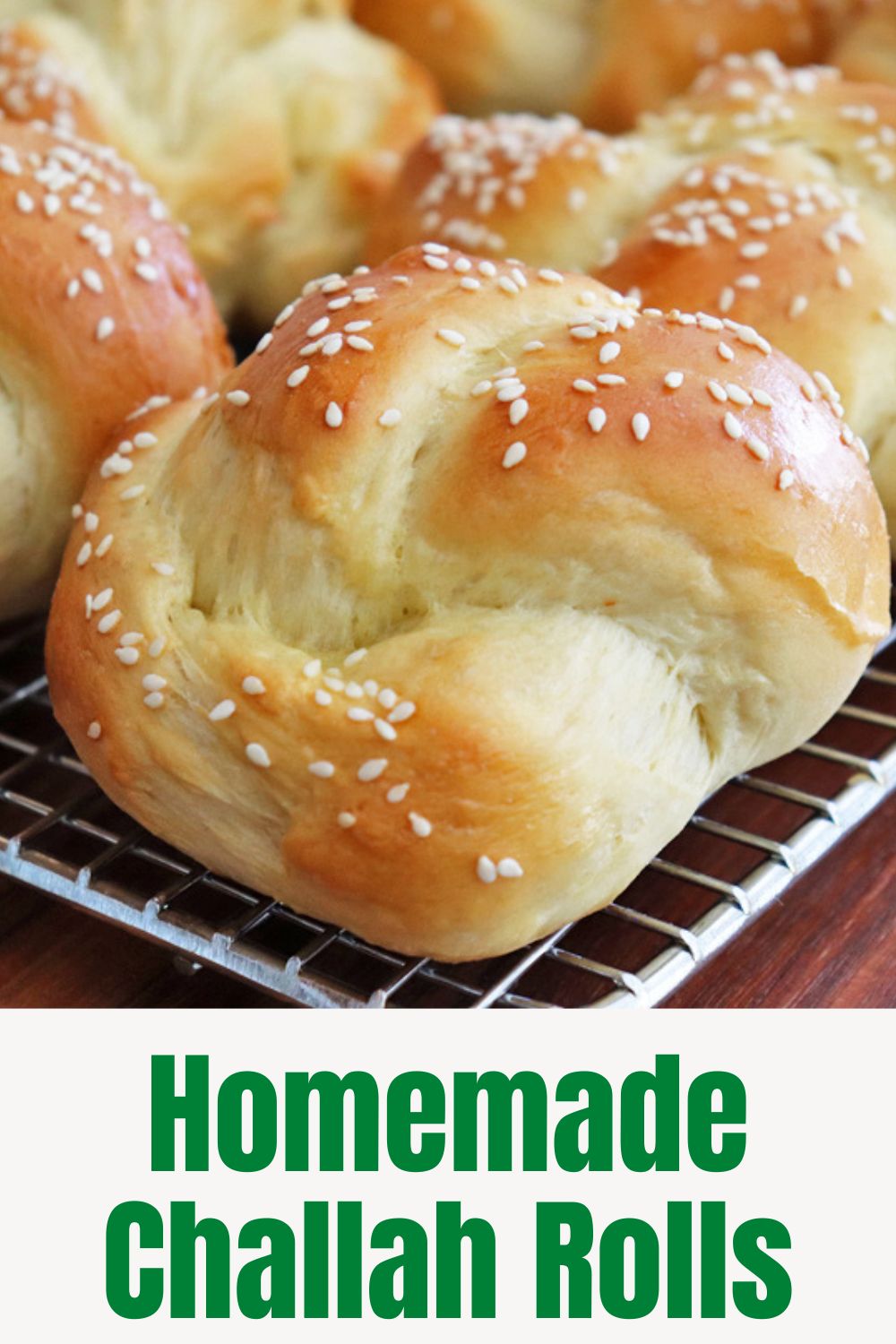 PIN for Easy Homemade Challah Rolls Recipe